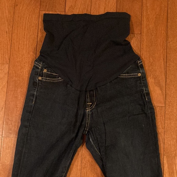 HP 7 For All Mankind Pea in the Pod Secret Fit Belly Maternity Skinny Jeans - 28 - Picture 3 of 8